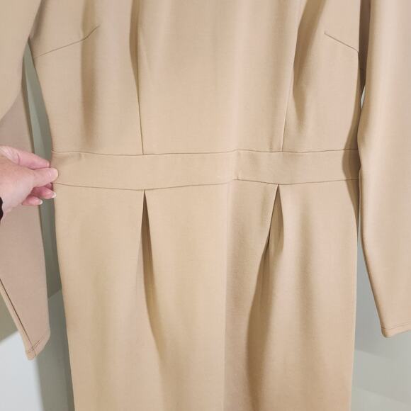 HALARA Slim Mini Work Dress in Pebble, Size Large - Picture 5 of 12